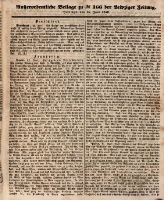 Leipziger Zeitung Freitag 15. Juni 1849