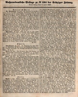 Leipziger Zeitung Donnerstag 5. Juli 1849
