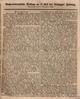 Leipziger Zeitung Mittwoch 7. November 1849