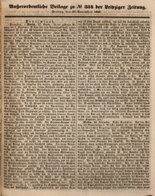 Leipziger Zeitung Freitag 30. November 1849