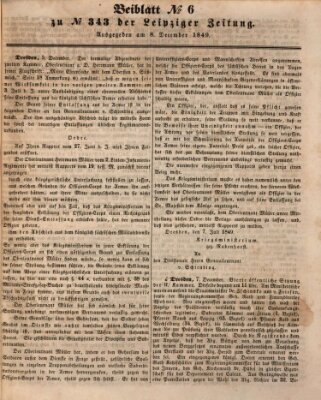 Leipziger Zeitung Samstag 8. Dezember 1849