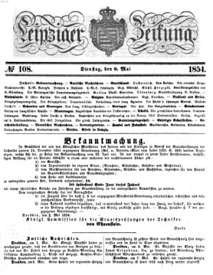 Leipziger Zeitung Dienstag 9. Mai 1854