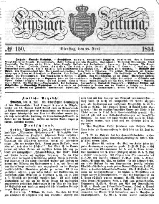 Leipziger Zeitung Dienstag 27. Juni 1854