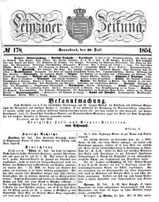 Leipziger Zeitung Samstag 29. Juli 1854
