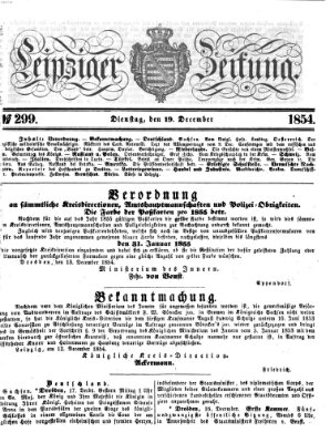 Leipziger Zeitung Dienstag 19. Dezember 1854