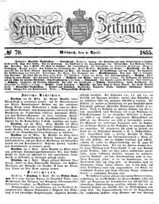 Leipziger Zeitung Mittwoch 4. April 1855