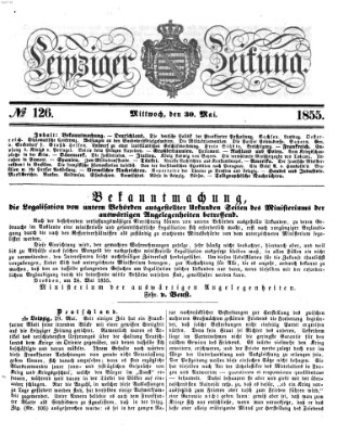 Leipziger Zeitung Mittwoch 30. Mai 1855