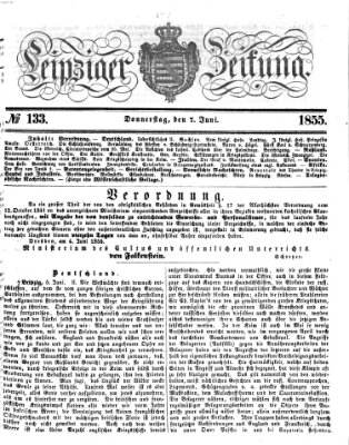 Leipziger Zeitung Donnerstag 7. Juni 1855