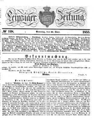 Leipziger Zeitung Sonntag 24. Juni 1855