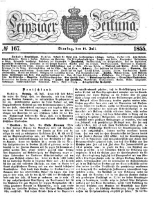 Leipziger Zeitung Dienstag 17. Juli 1855