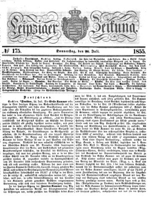 Leipziger Zeitung Donnerstag 26. Juli 1855