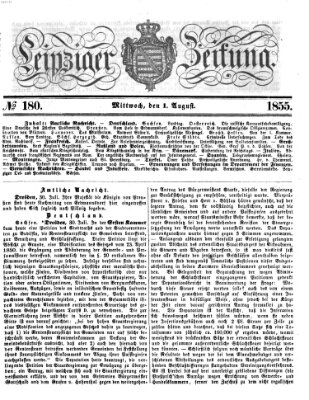 Leipziger Zeitung Mittwoch 1. August 1855