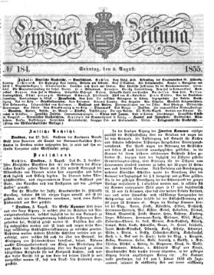 Leipziger Zeitung Sonntag 5. August 1855