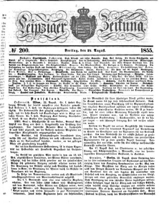Leipziger Zeitung Freitag 24. August 1855