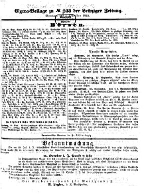 Leipziger Zeitung Montag 1. Oktober 1855