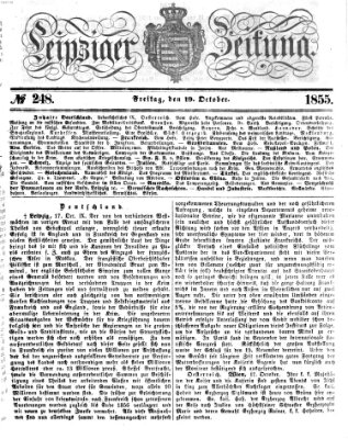 Leipziger Zeitung Freitag 19. Oktober 1855