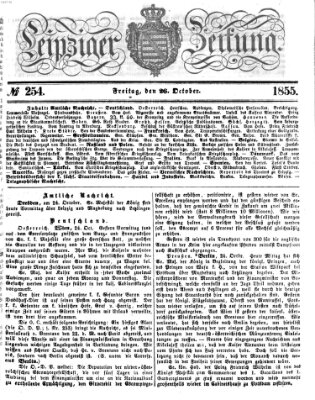 Leipziger Zeitung Freitag 26. Oktober 1855