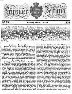 Leipziger Zeitung Sonntag 28. Oktober 1855