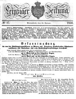 Leipziger Zeitung Samstag 19. Januar 1856
