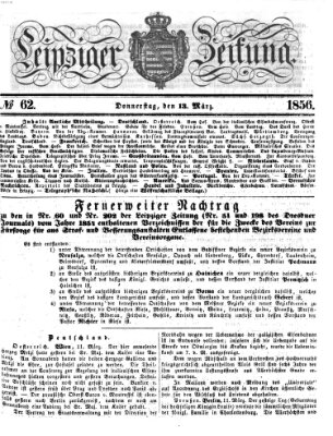Leipziger Zeitung Donnerstag 13. März 1856