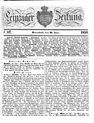 Leipziger Zeitung Samstag 21. Juni 1856