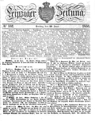 Leipziger Zeitung Freitag 27. Juni 1856