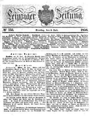 Leipziger Zeitung Dienstag 1. Juli 1856