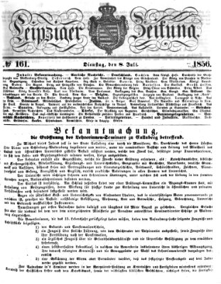 Leipziger Zeitung Dienstag 8. Juli 1856