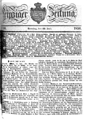 Leipziger Zeitung Sonntag 13. Juli 1856