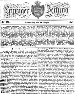 Leipziger Zeitung Donnerstag 21. August 1856