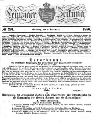 Leipziger Zeitung Sonntag 7. Dezember 1856