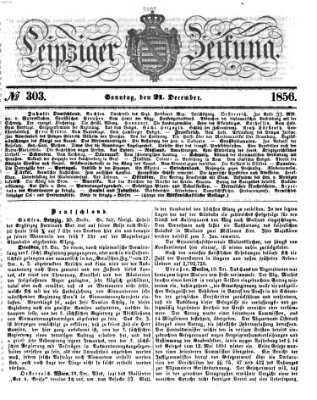 Leipziger Zeitung Sonntag 21. Dezember 1856