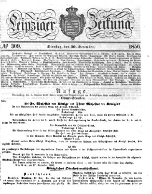 Leipziger Zeitung Dienstag 30. Dezember 1856