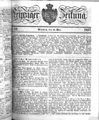 Leipziger Zeitung Mittwoch 13. Mai 1857