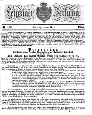 Leipziger Zeitung Sonntag 31. Mai 1857