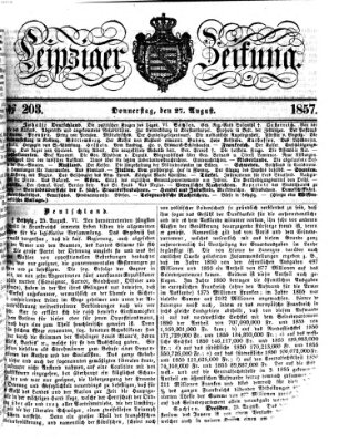 Leipziger Zeitung Donnerstag 27. August 1857