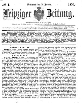 Leipziger Zeitung Mittwoch 5. Januar 1859