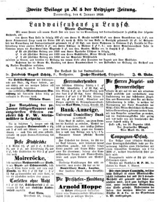 Leipziger Zeitung Donnerstag 6. Januar 1859