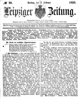 Leipziger Zeitung Freitag 4. Februar 1859