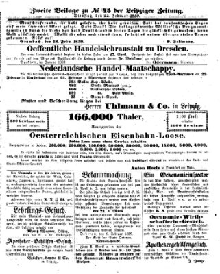 Leipziger Zeitung Dienstag 22. Februar 1859