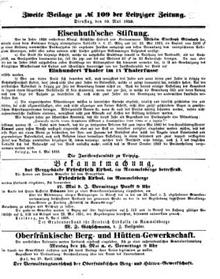 Leipziger Zeitung Dienstag 10. Mai 1859