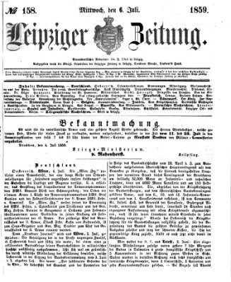 Leipziger Zeitung Mittwoch 6. Juli 1859