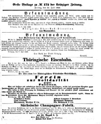 Leipziger Zeitung Freitag 22. Juli 1859