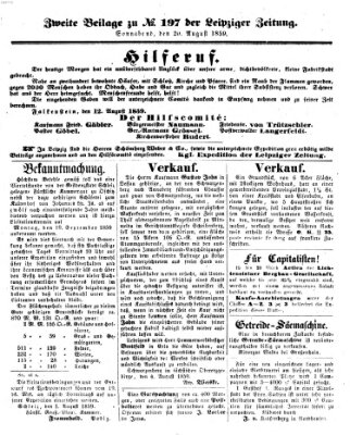 Leipziger Zeitung Samstag 20. August 1859