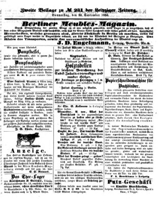 Leipziger Zeitung Donnerstag 29. September 1859
