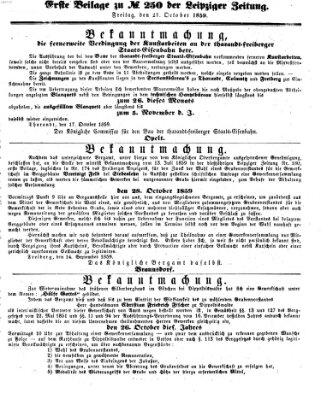 Leipziger Zeitung Freitag 21. Oktober 1859