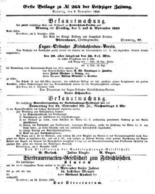 Leipziger Zeitung Sonntag 6. November 1859