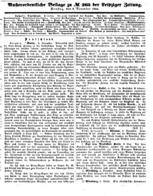 Leipziger Zeitung Dienstag 8. November 1859