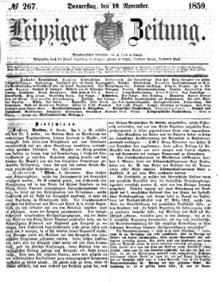 Leipziger Zeitung Donnerstag 10. November 1859