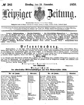 Leipziger Zeitung Dienstag 29. November 1859
